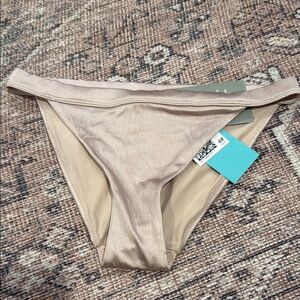 H&M cream Gold Bikini Bottom